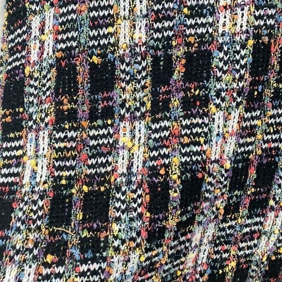 Love riche multicolor vibrant checkered sweater size large - Picture 2 of 8